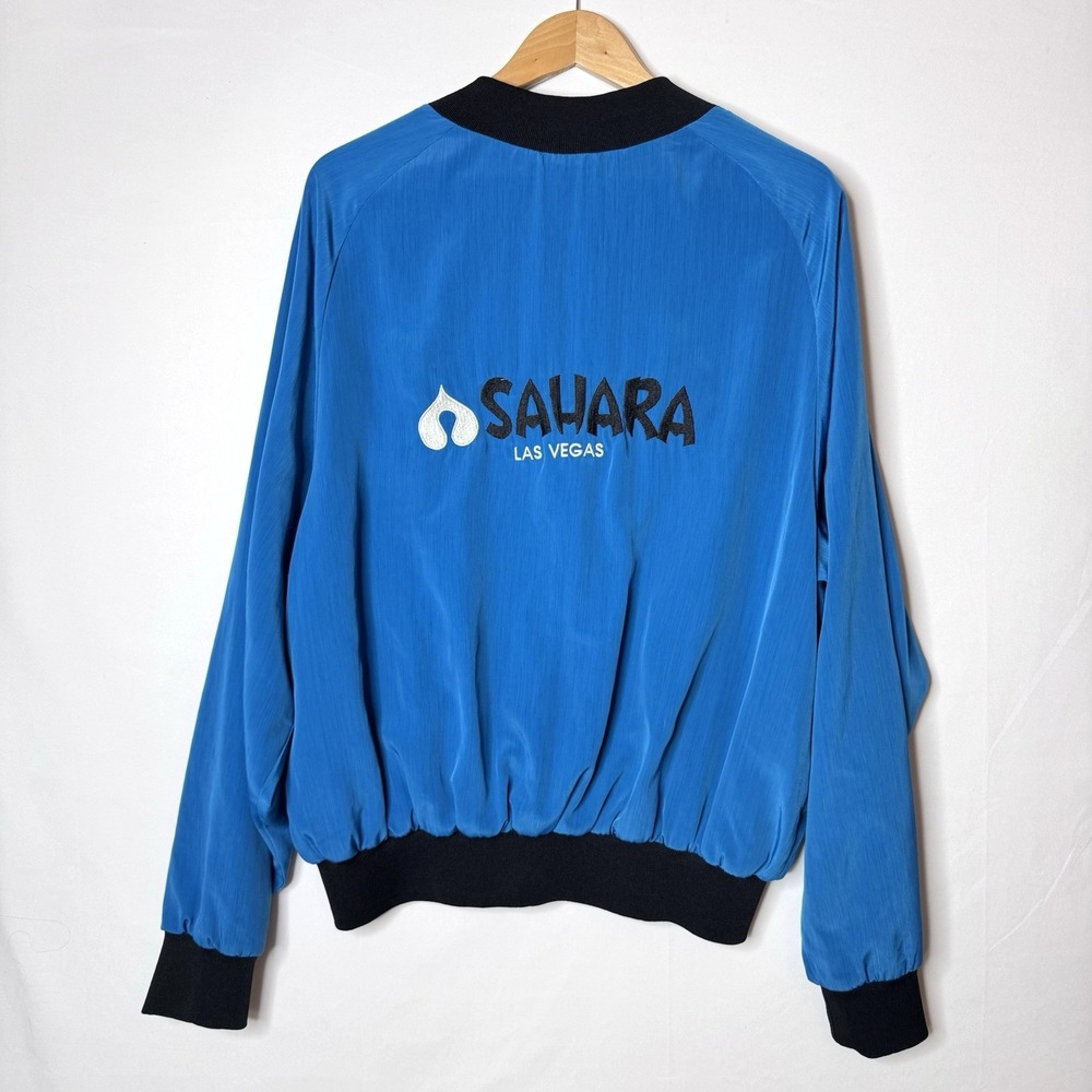 Vintage Sahara Casino Las Vegas Bomber Jacket Mens XL Embroidered Rockabilly USA